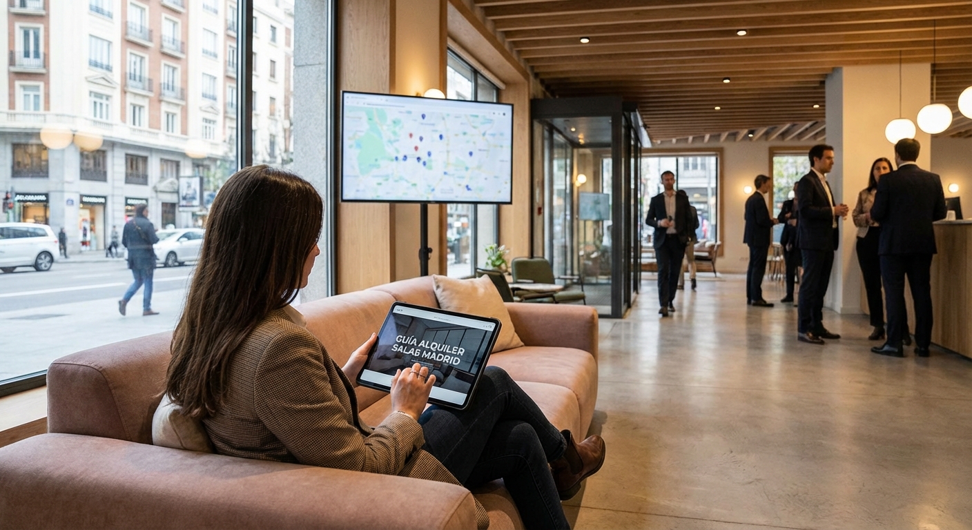 Guía para alquilar salas por horas en Madrid
