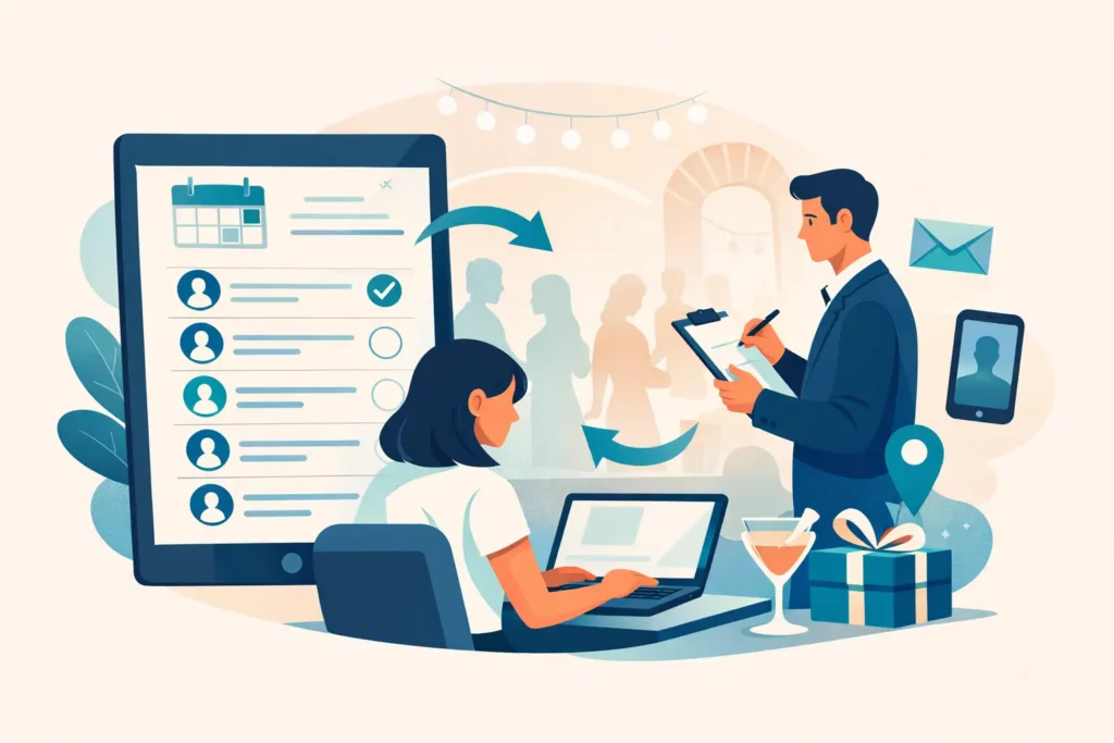 Cómo gestionar lista de invitados sin caos