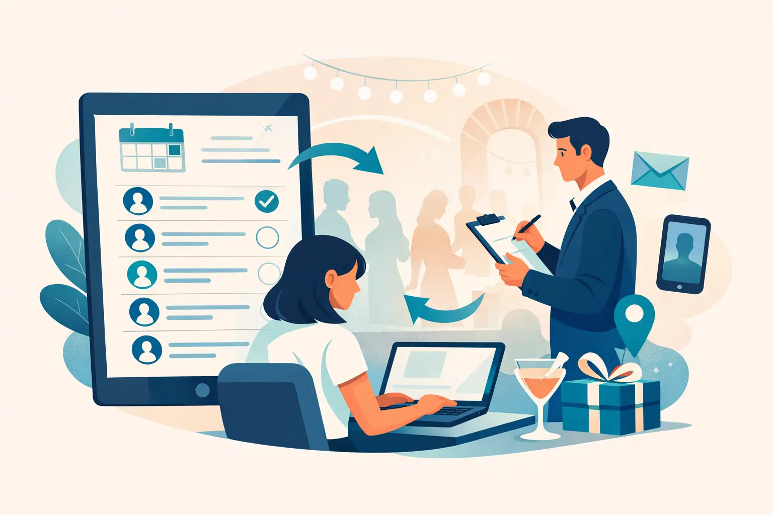 Cómo gestionar lista de invitados sin caos