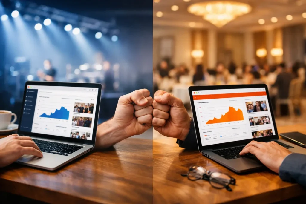 Eventuy vs Eventbrite para organizadores